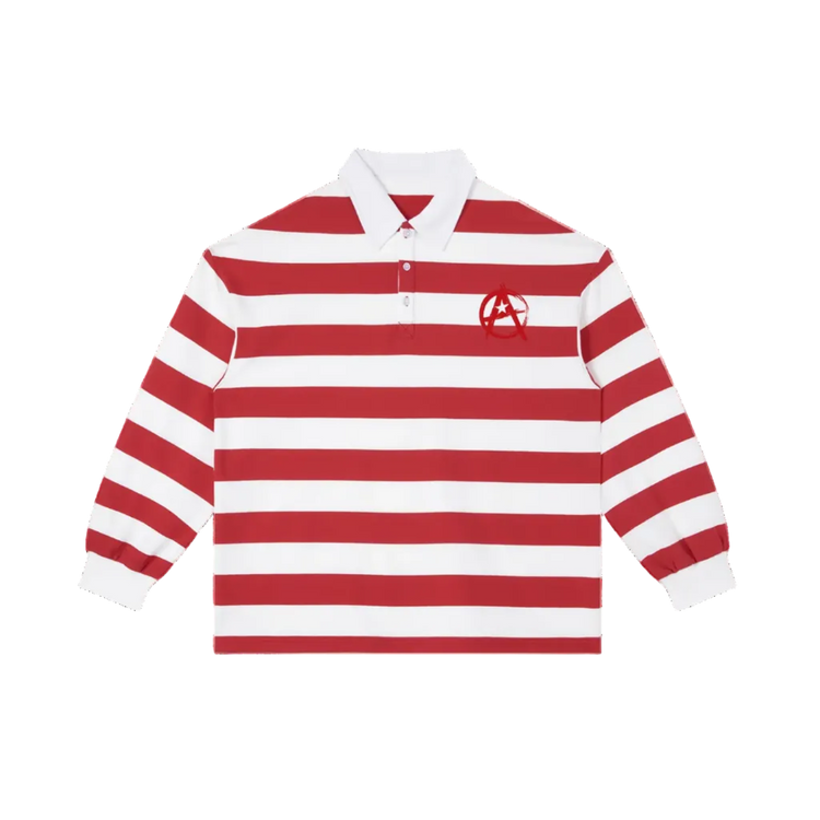 Color Block Stripe Polo Shirt