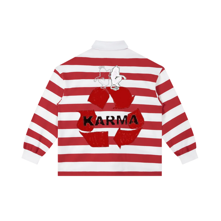Color Block Stripe Polo Shirt