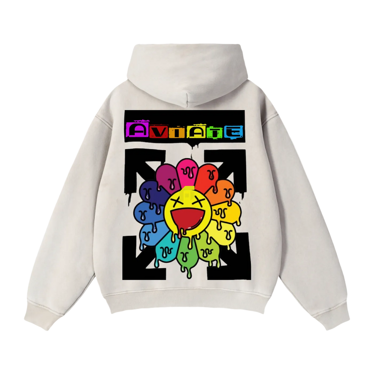 Zip-Through Boxy Fleece Hoodie