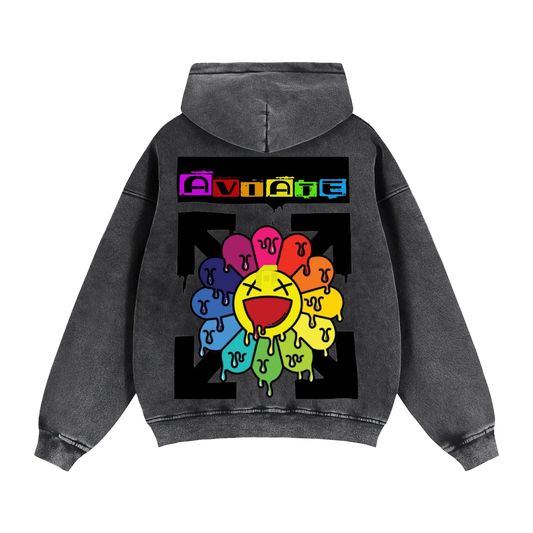 Zip-Through Boxy Fleece Hoodie